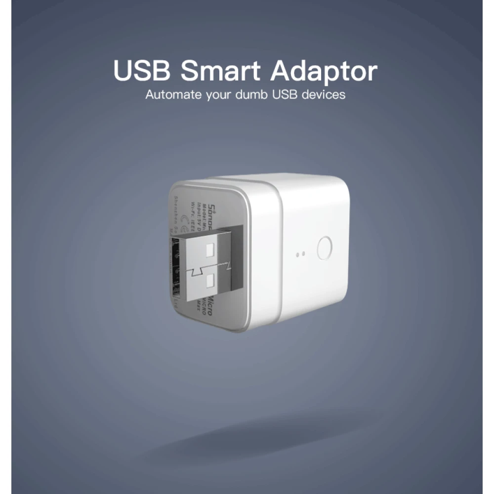 SONOFF Micro adaptateur USB WiFi intelligent pour contrôle à distance et automatisation