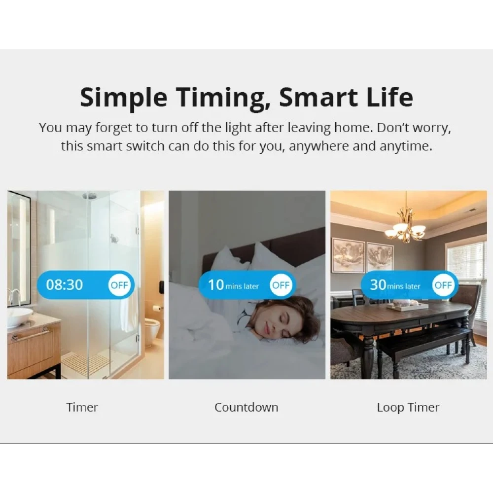 SONOFF ZBMINI Interrupteur intelligent ZigBee mini pour éclairage 2 voies