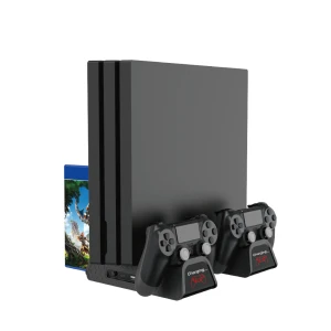 satkit Support de refroidissement multifonction pour PS4, Slim et Pro compatible avec manettes