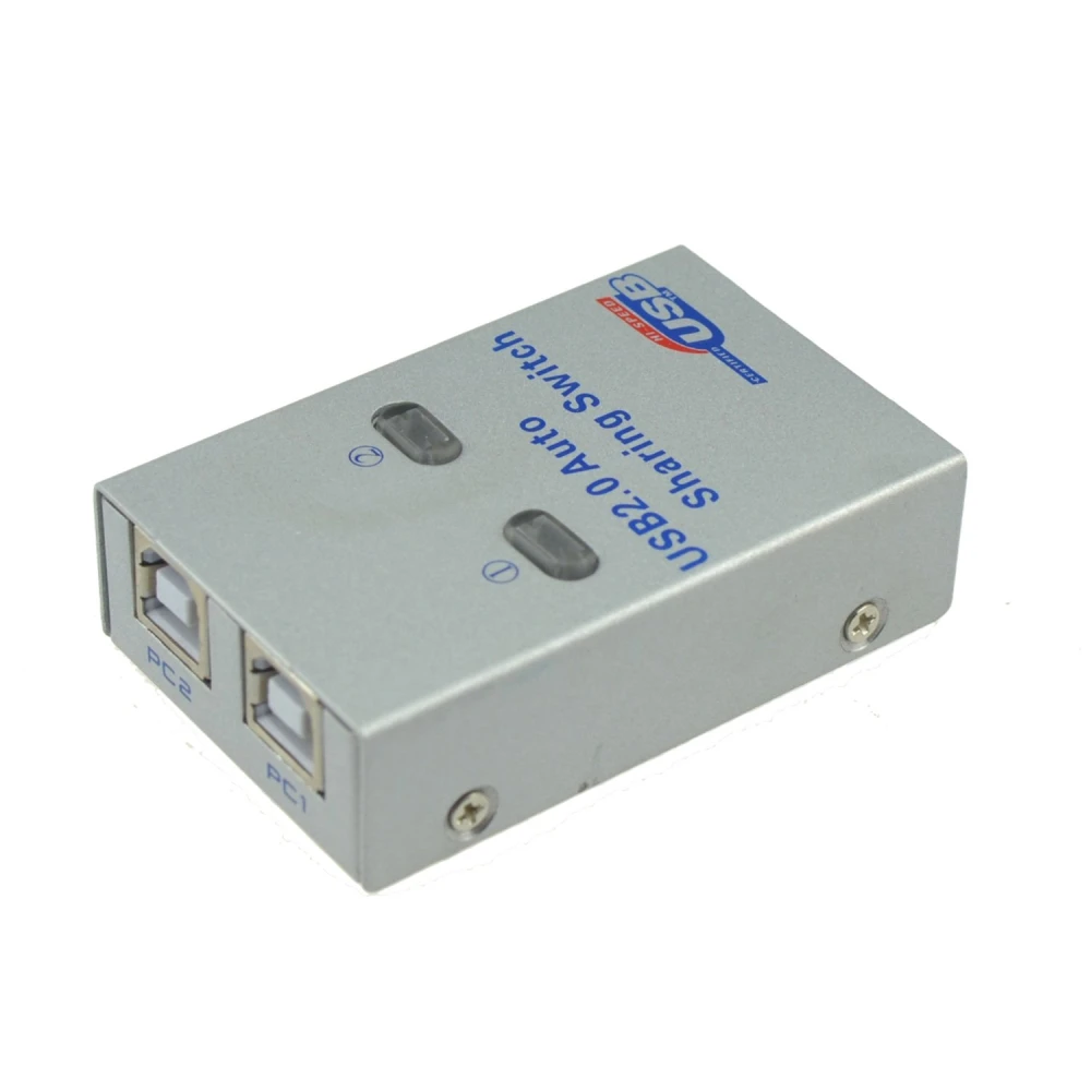 Switch USB 2 puertos para impresora y otros dispositivos, compatible con Windows y Mac