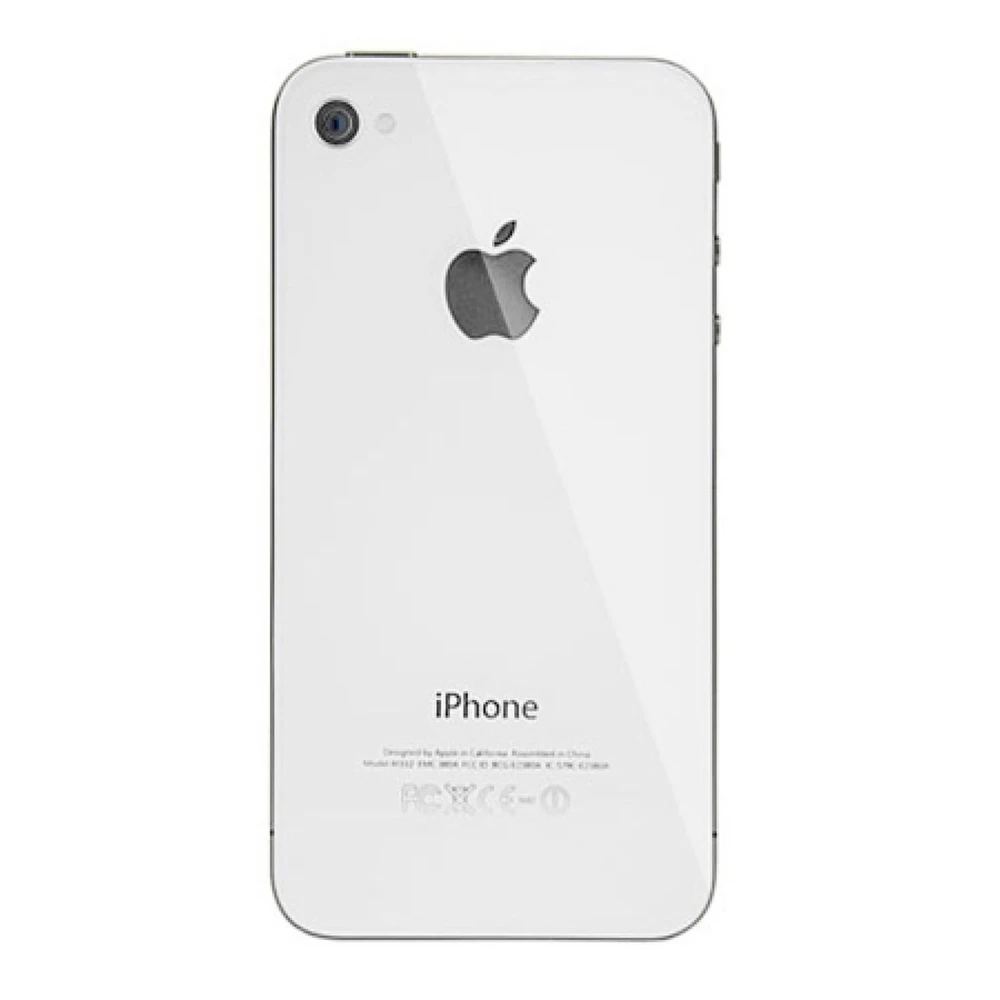 Coque arrière en verre iPhone 4 blanc pour réparation et pièce d'origine