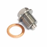 Bouchon de Vidange d'Huile Magnétique Acier Inoxydable M12 x 1,5 avec Joint - Carter Voiture Moto