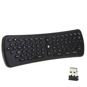 Clavier sans fil air mouse T6 pour Android TV avec télécommande 3 en 1