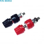 Bornes femelles 4mm rouge noir 60V 50A pack 2 Amass pour panneau