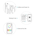 Ruban LED WiFi intelligent SONOFF L2 Lite 5 mètres avec télécommande et appli