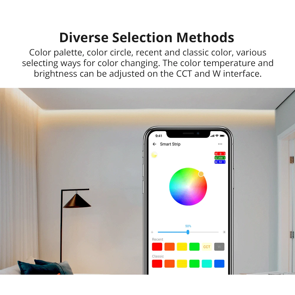 Ruban LED WiFi intelligent SONOFF L2 Lite 5 mètres avec télécommande et appli