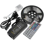 Ruban LED RGB 5m 300 LED SMD 5050 avec télécommande 44 touches et adaptateur 12V