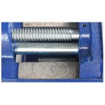 Vista lateral del tornillo de banco de hierro fundido 100mm TSX TOOL