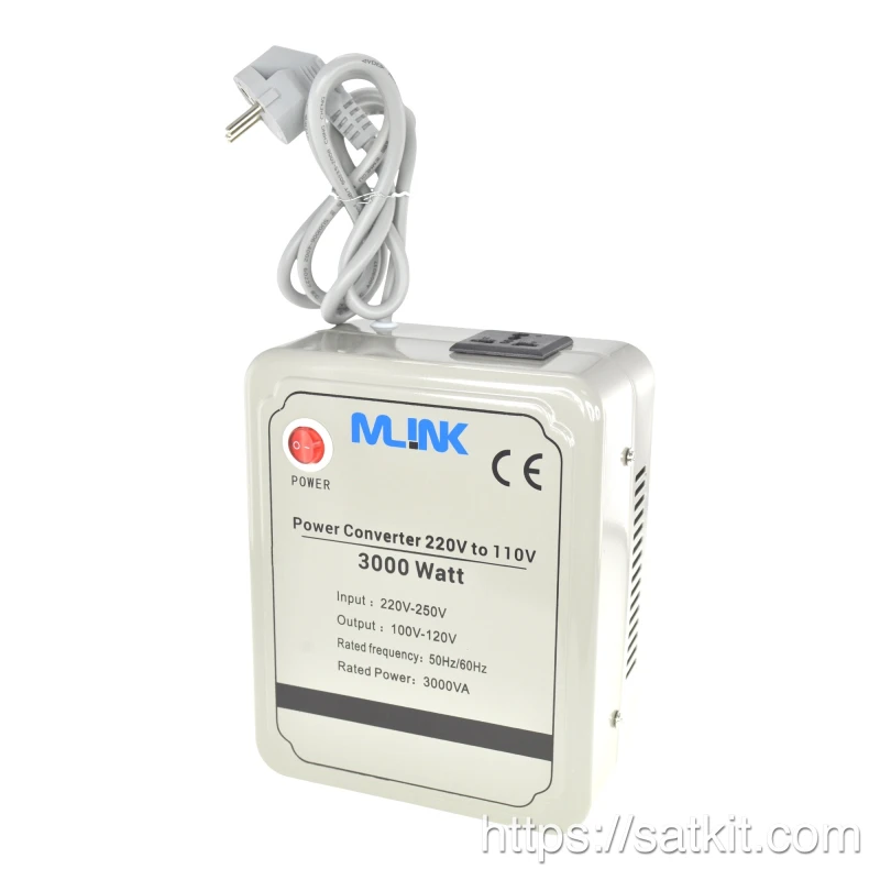 Transformateur 220V vers 110V 3000W pour usage domestique et professionnel