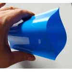 Gaine thermorétractable PVC pour pack de batteries 1m x 280mm x 0.15mm bleu