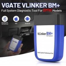 Vgate vLinker BM+ Bluetooth 4.0 ELM327/ELM329 Scanner de diagnostic OBD2 pour BMW/MINI compatible avec iOS & Android