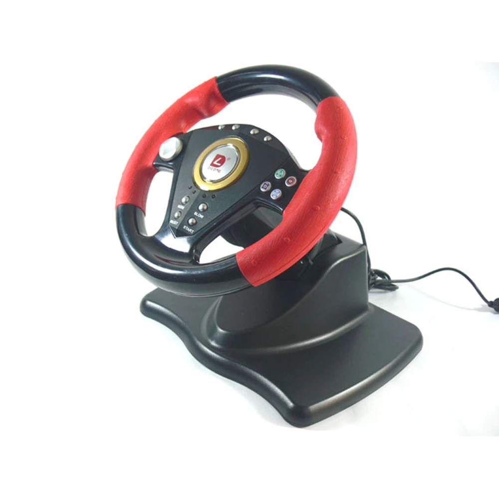 Volant de course avec pédales et vitesses pour PS3, PS2 et PC compatible