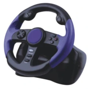 Volant de course pour Playstation 2 avec pédales et technologie Dual Shock
