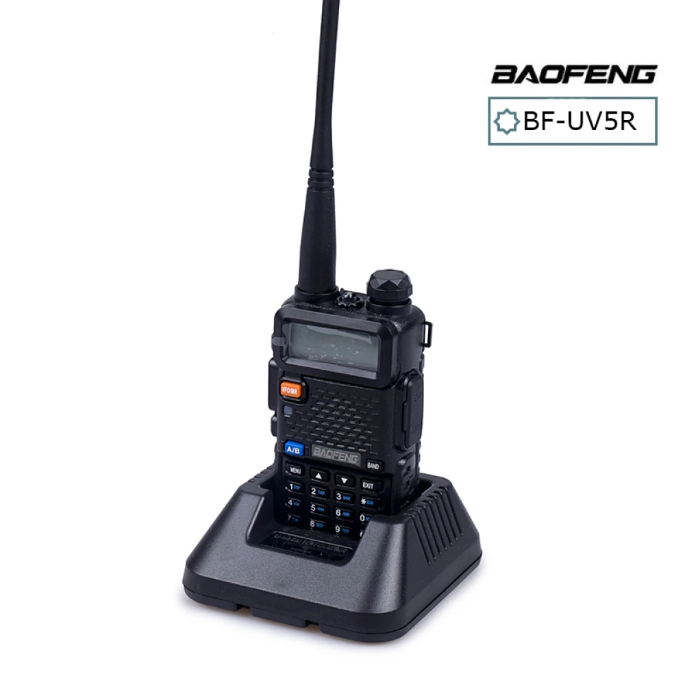 Talkie-walkie Baofeng UV-5R 8W avec oreillette et double bande VHF/UHF