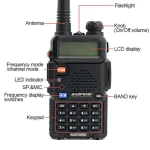 Talkie-walkie Baofeng UV-5R 8W avec oreillette et double bande VHF/UHF