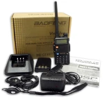 Talkie-walkie Baofeng UV-5R 8W avec oreillette et double bande VHF/UHF