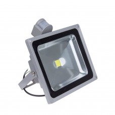 Waterproof Outdoor Led Lamp 50w 6000k Cold White With Movement Sensor